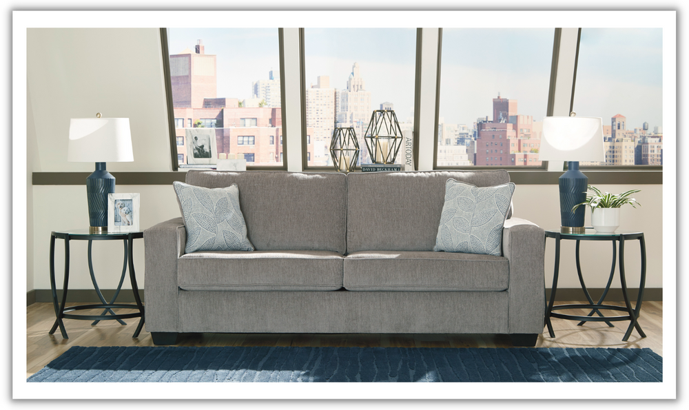 Ashley  Altari 3-Seater Fabric Sofa With Track Arms-Jennifer Furniture