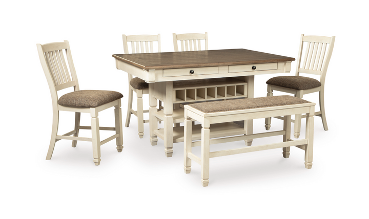 Ashley Bolanburg Rectangular Dining Set-Jennifer Furniture