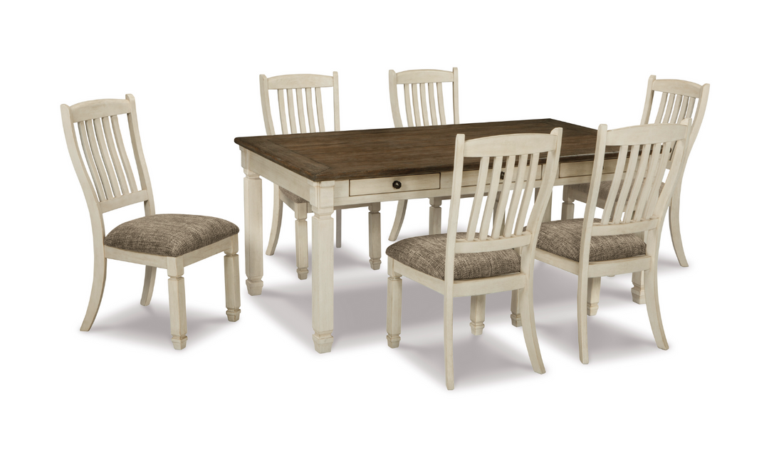 Ashley Bolanburg Rectangular Dining Set-Jennifer Furniture