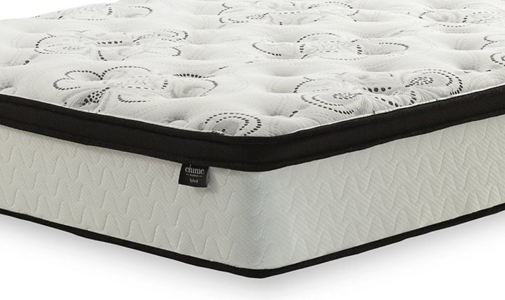 Ashley Chime Plush Hybrid Mattress in White-Jennifer Furniture