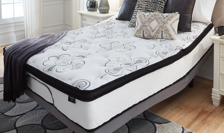 Ashley Chime Plush Hybrid Mattress in White-Jennifer Furniture