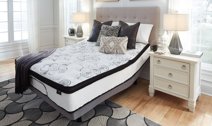 Ashley Chime Plush Hybrid Mattress in White-Jennifer Furniture