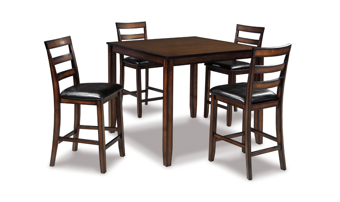 Ashley  Coviar Dining Sets in Brown Finish-Jennifer Furniture