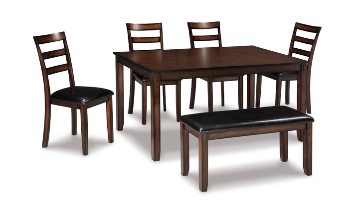 Ashley  Coviar Dining Sets in Brown Finish-Jennifer Furniture