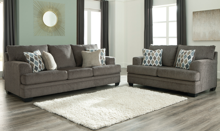 Ashley  Dorsten 3-Seater Fabric Queen Sleeper Sofa in Gray-Jennifer Furniture