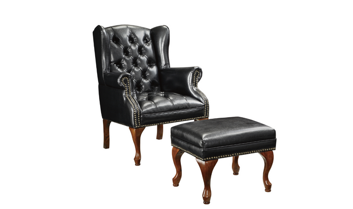 Athena Accent Chair in black