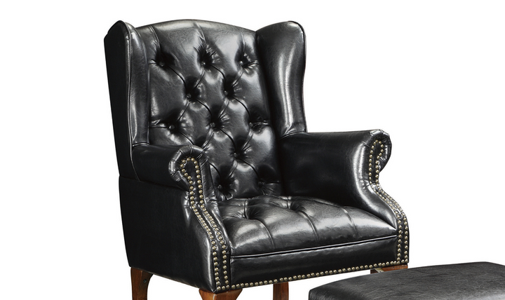 Athena Accent Chair in black