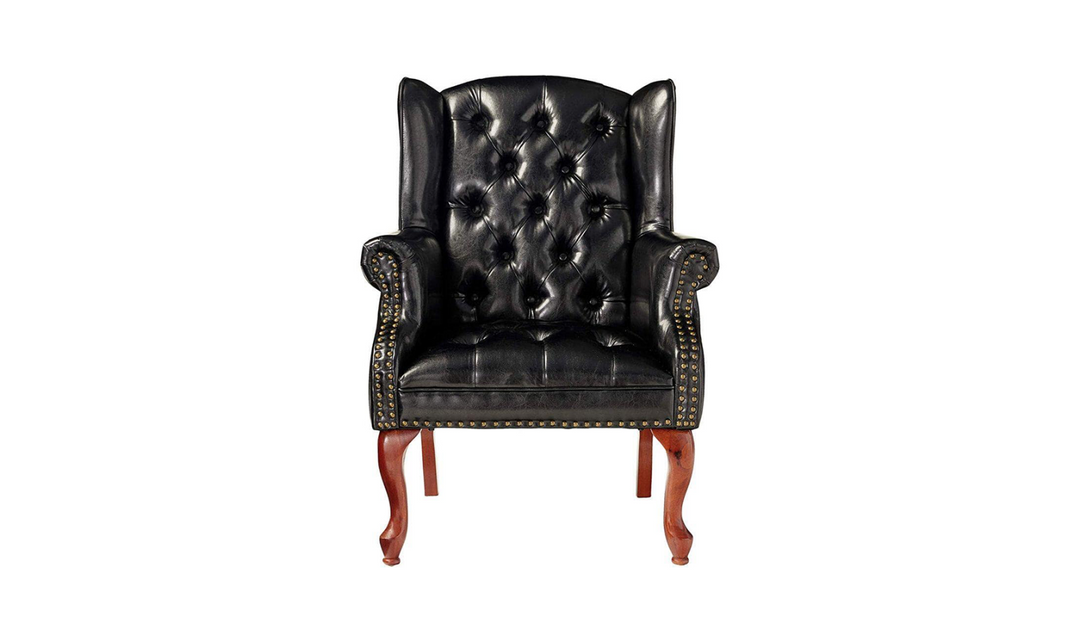 Athena Accent Chair in black