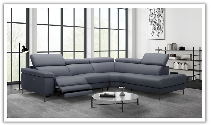 Axel L-Shape Leather Sectional with Recliner-jennifer furniture