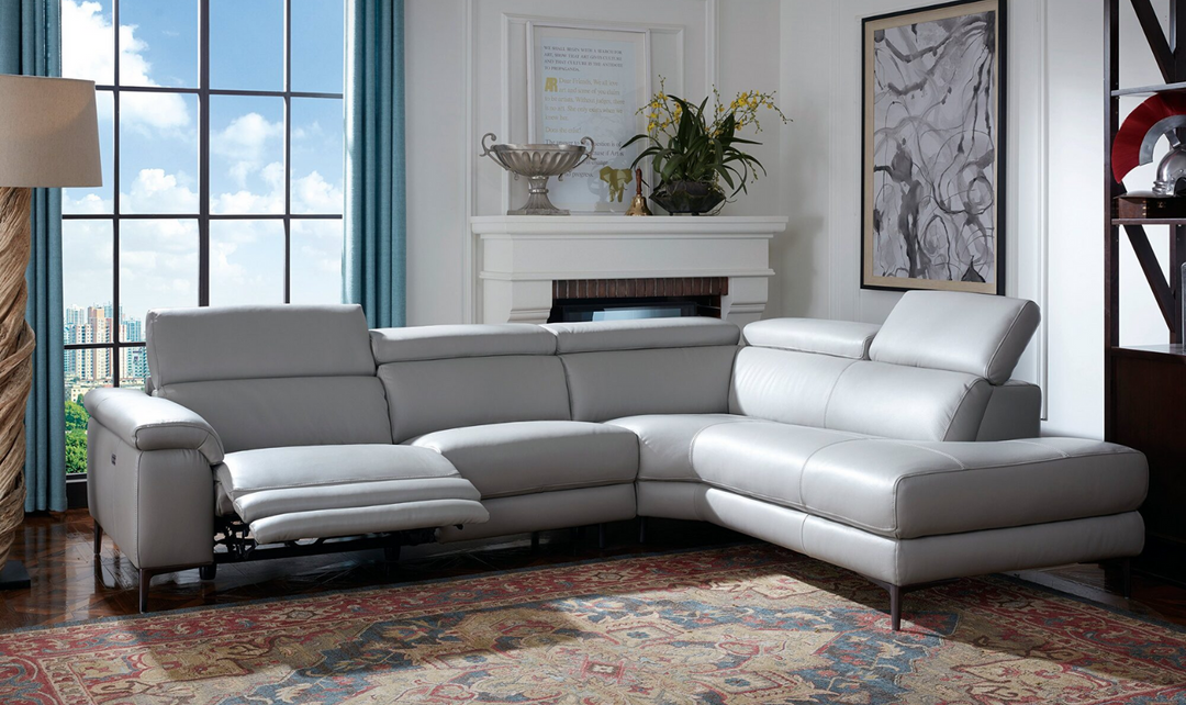 Axel L-Shape Leather Sectional with Recliner-jennifer furniture