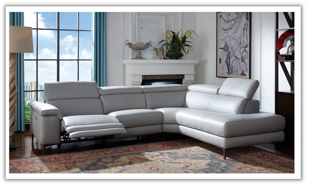 Axel L-Shape Leather Sectional with Recliner-jennifer furniture