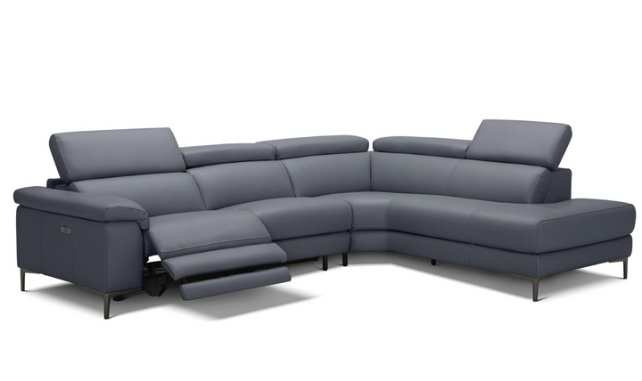 Axel L-Shape Leather Sectional with Recliner-jennifer furniture