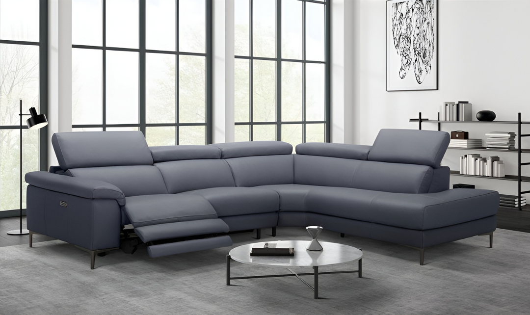 Axel L-Shape Leather Sectional with Recliner-jennifer furniture