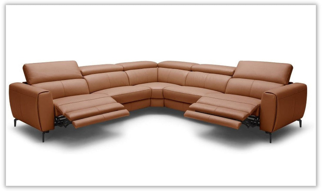 Azur Corner Leather Motion Recliner Sectional Sofa