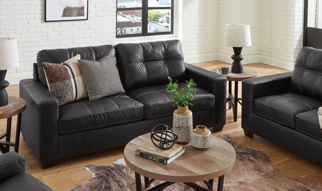 Barlin Mills Queen Sofa Sleeper in Faux Leather-Jennifer Furniture