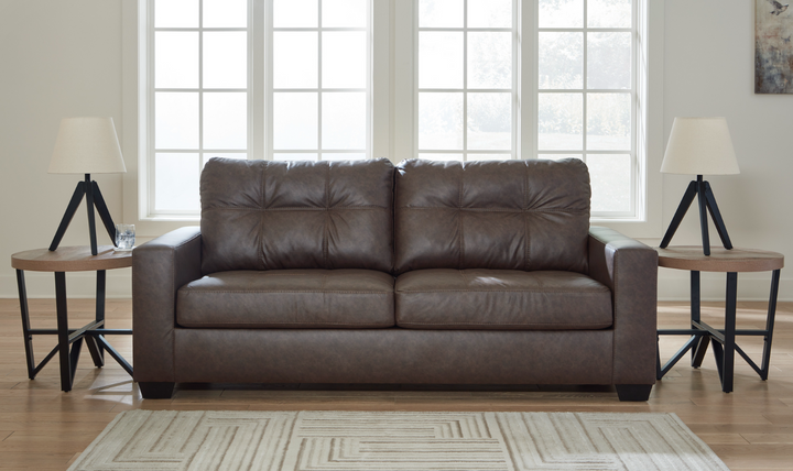 Barlin Mills Queen Sofa Sleeper in Faux Leather-Jennifer Furniture