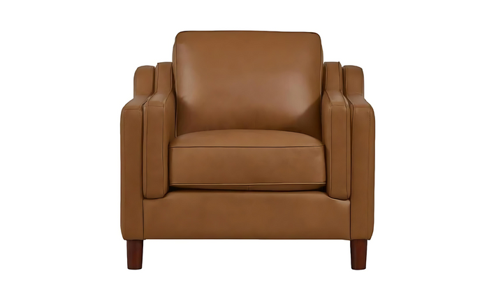 Bella Leather Chair With Cushion Back