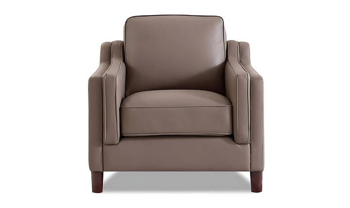 Bella Leather Chair With Cushion Back