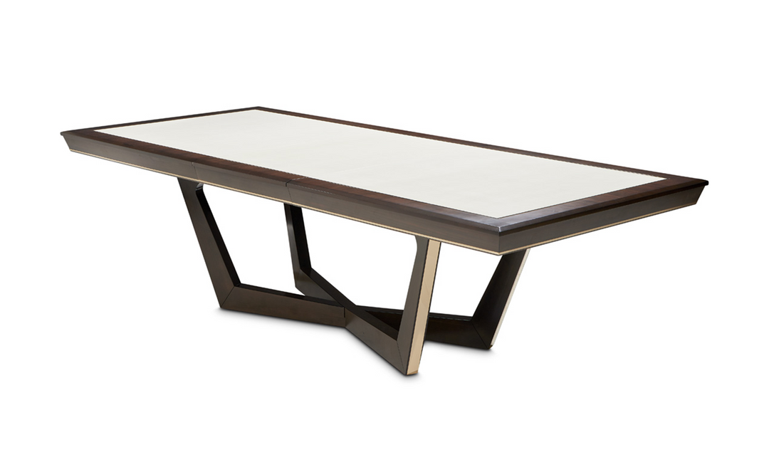 AICO Belmont Place Rectangular Dining Table in Espresso