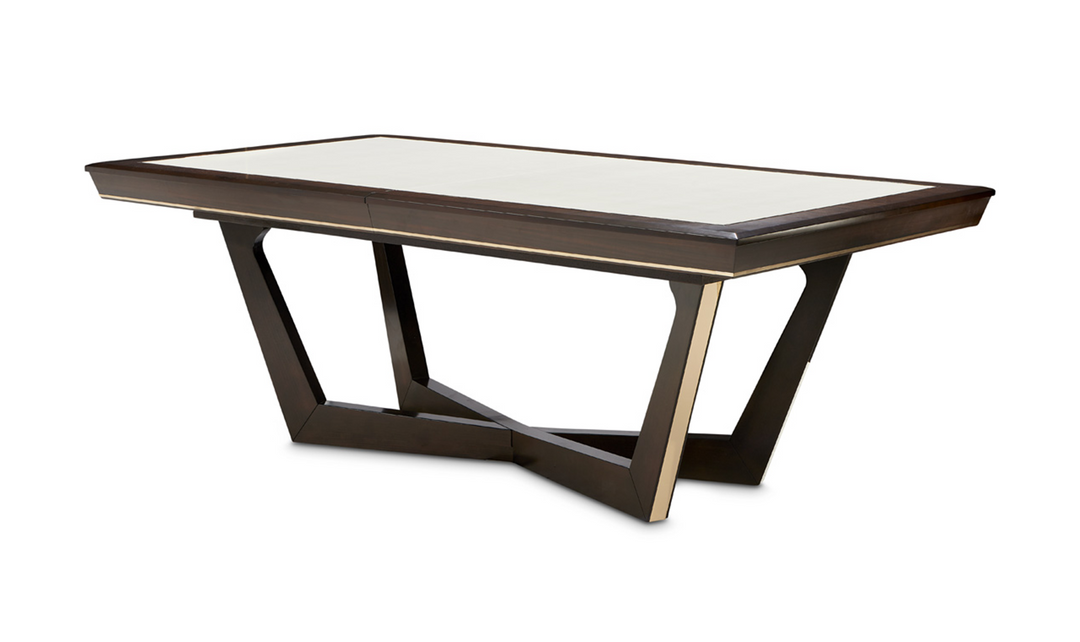 AICO Belmont Place Rectangular Dining Table in Espresso