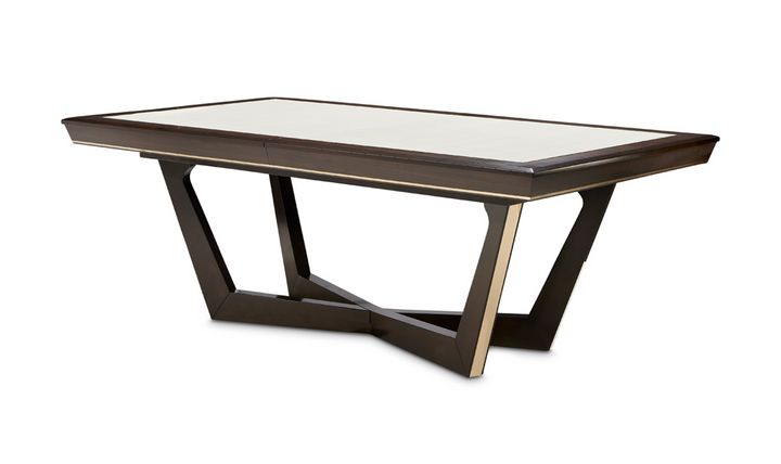 AICO Belmont Place Rectangular Dining Table in Espresso