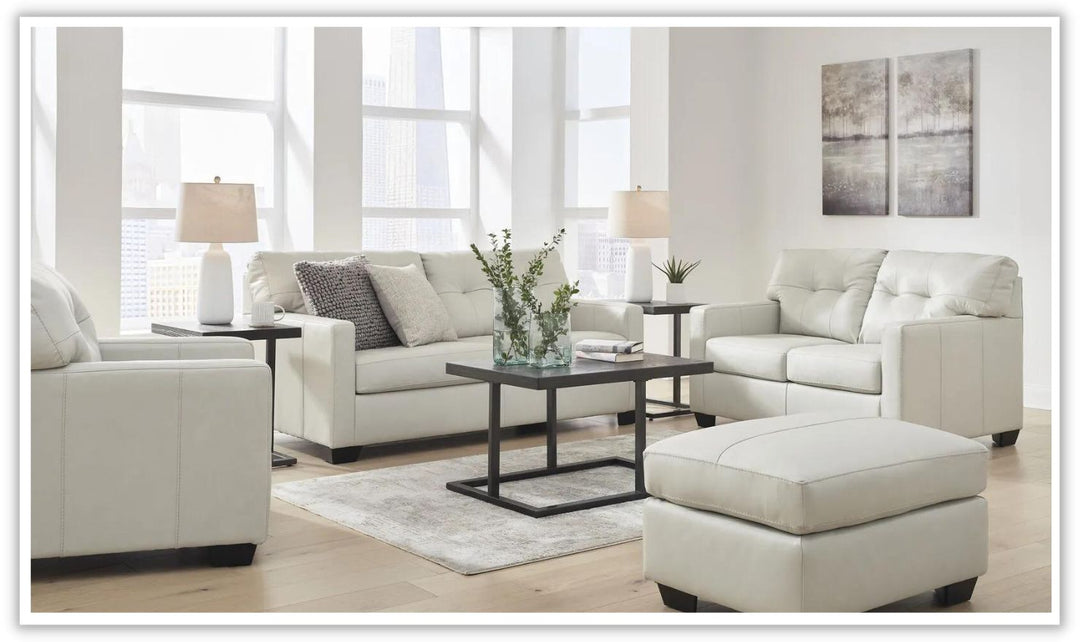 Belziani Leather Living Room Set