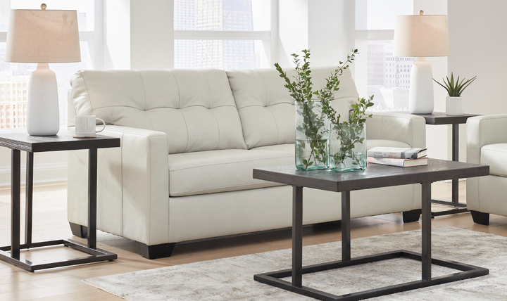 Ashley  Belziani 2-Seater Leather Sleeper Sofa (Full Size)