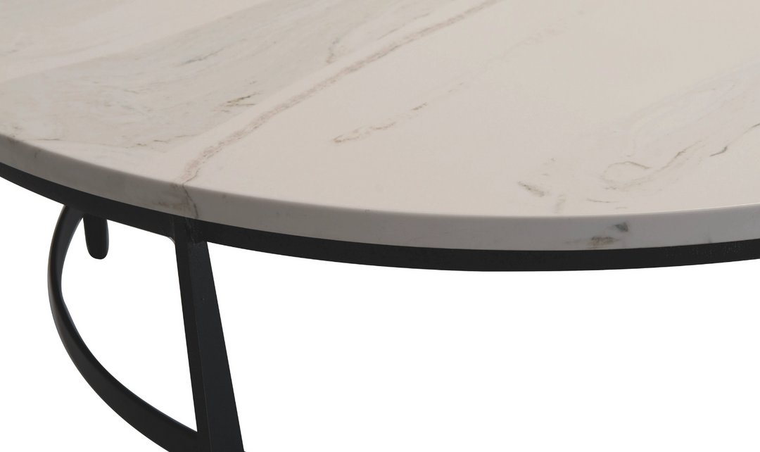  Bernhardt Avondale Round Cocktail Table With Adjustable Glides-Jennifer Furniture