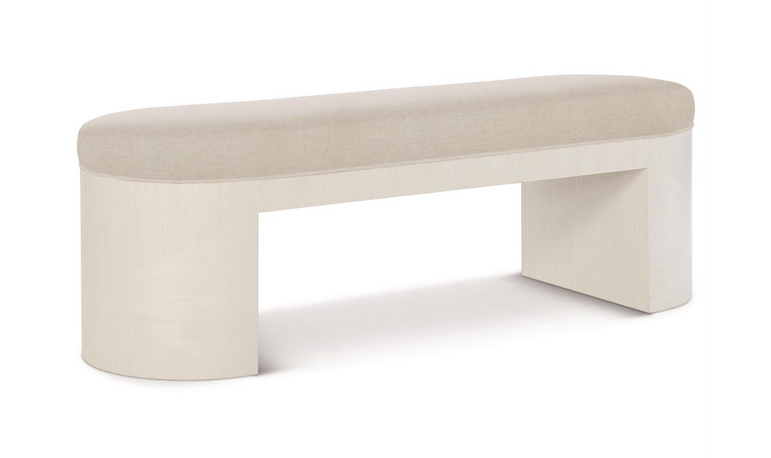 Bernhardt Axiom Fabric Upholstered Bench With Open Base-Jennifer Furniture