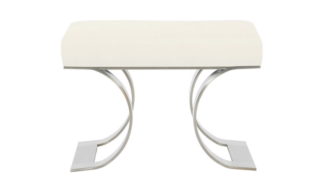 Bernhardt Axiom Fabric Upholstered Bench With Open Base-Jennifer Furniture