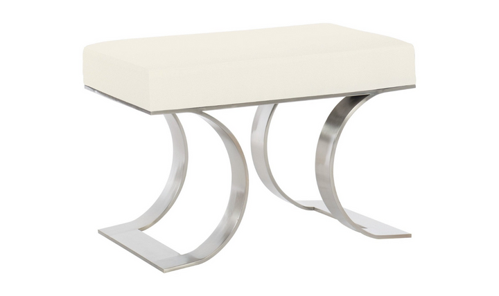 Bernhardt Axiom Fabric Upholstered Bench With Open Base-Jennifer Furniture