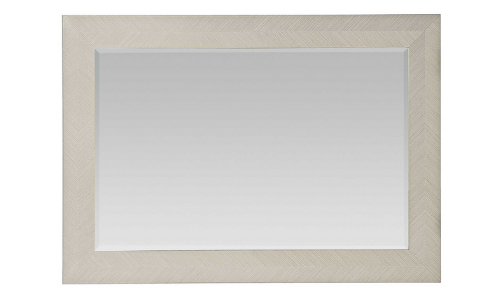 Bernhardt Axiom Mirror in Linear Gray Wood Frame-Jennifer Furniture