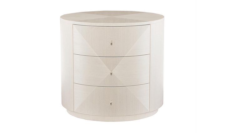 Bernhardt Axiom Round Side Table with Adjustable Glides