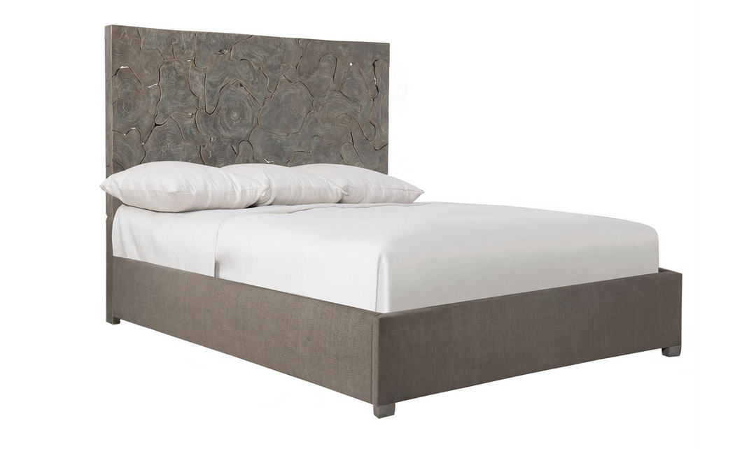 Bernhardt Calavaras Laminated Teak King Panel Bed