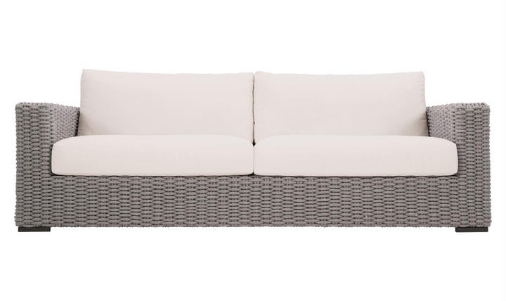 Bernhardt Capri 2-Seater Outdoor Sofa with Track Arms in Gray-Jennifer Furniture