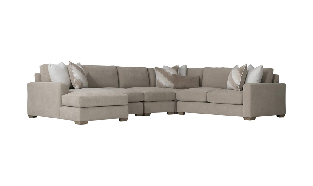 Bernhardt Dawkins 5 Pieces Sectional With Chaise