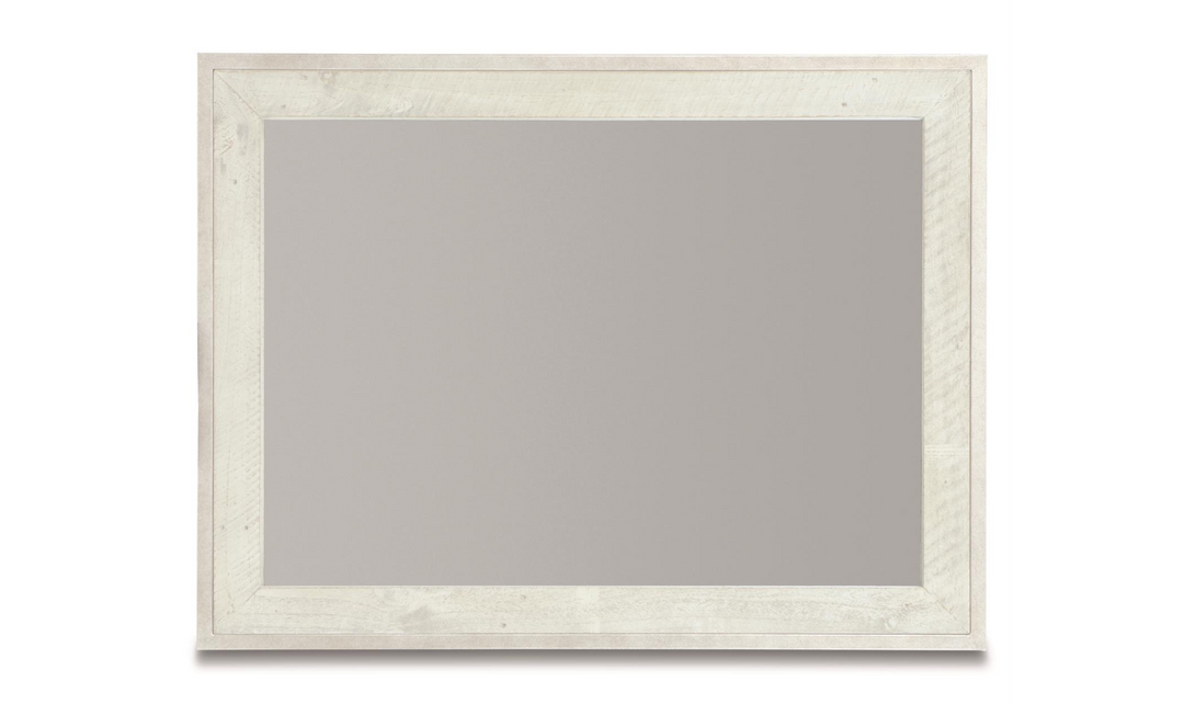 Bernhardt Denys Mirror In Glazed Silver-Jennifer Furniture