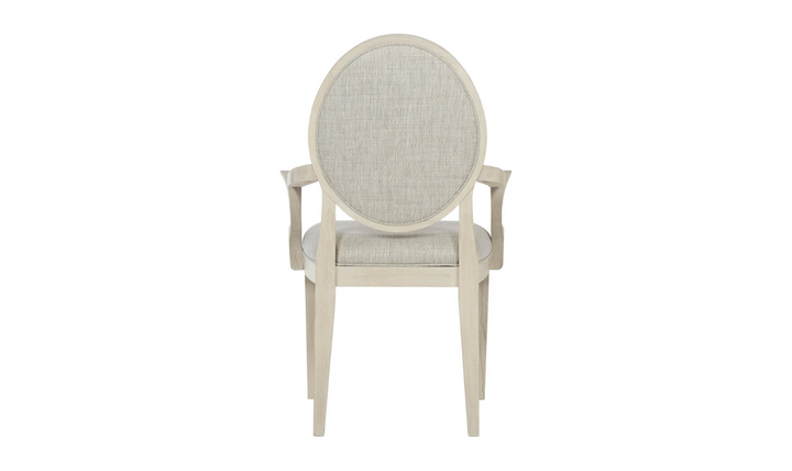 Bernhardt Fabric Upholstered Hampton Arm chair with Oval Back-Jennifer Furniture