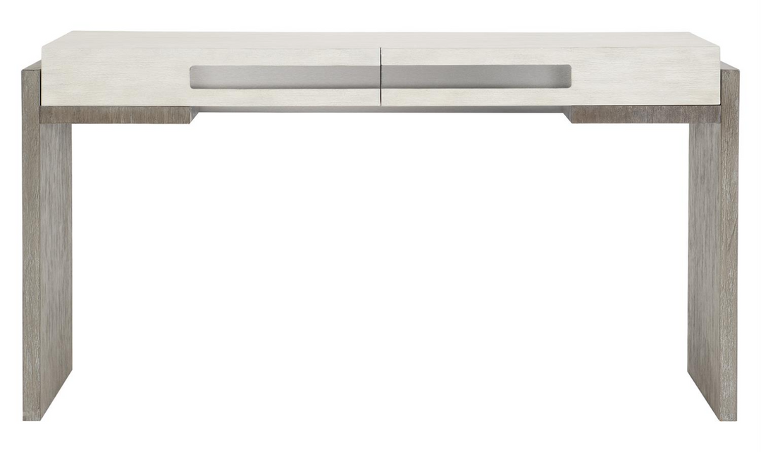 Bernhardt Foundations Rectangle Console Table with Two Tone Finish-Jennifer Furniture