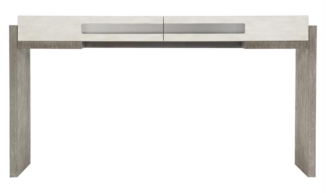 Bernhardt Foundations Rectangle Console Table with Two Tone Finish-Jennifer Furniture