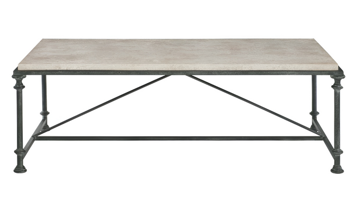 Bernhardt Galesbury Rectangle Cocktail Table with Adjustable Glides-Jennifer Furniture