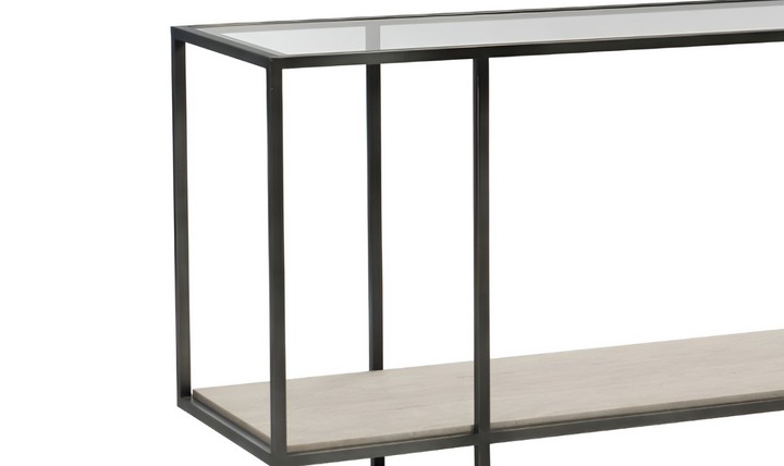 Bernhardt Harlow Rectangle Console Table with Adjustable Glides-Jennifer Furniture