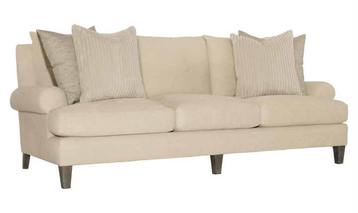 Bernhardt Isabella 3-Seater Fabric Sofa in Cream-Jennifer Furniture