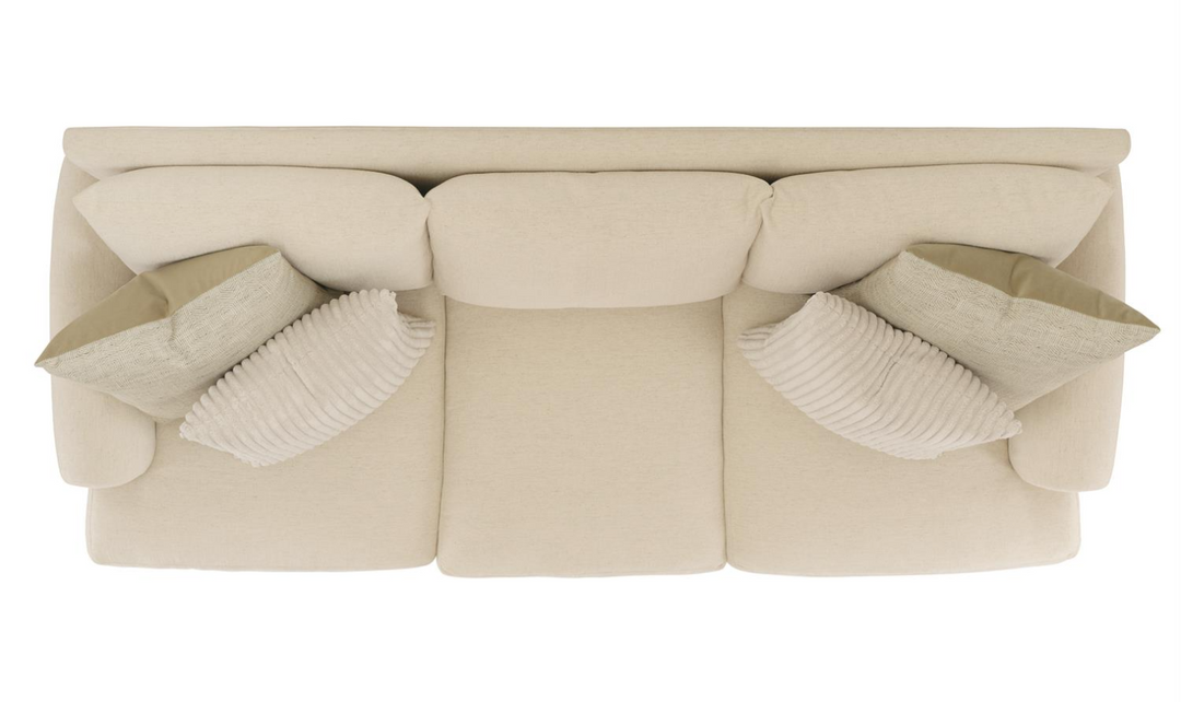 Bernhardt Isabella 3-Seater Fabric Sofa in Cream-Jennifer Furniture