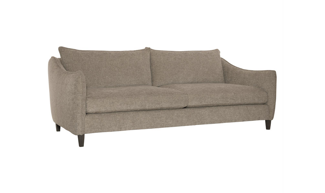 Bernhardt Joli 2-Seater Stationary Fabric Sofa in Brown