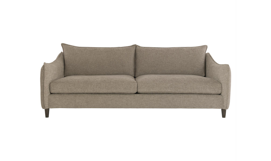 Bernhardt Joli 2-Seater Stationary Fabric Sofa in Brown