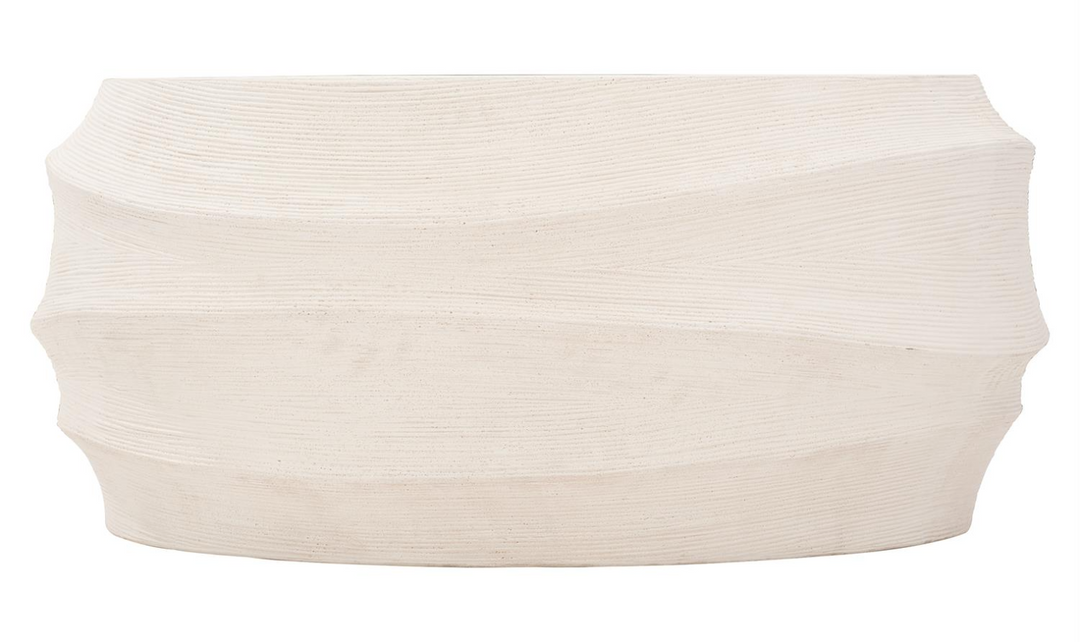 Bernhardt Kai Outdoor Natural Stonecast Cocktail Table In Coastal Vibe-Jennifer Furniture