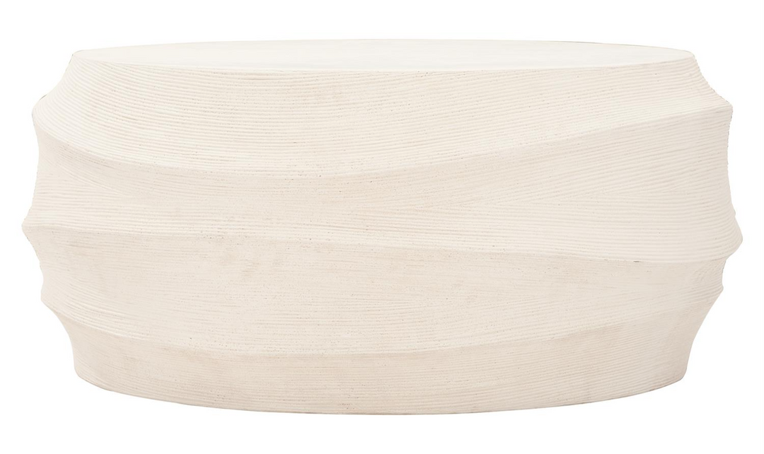 Bernhardt Kai Outdoor Natural Stonecast Cocktail Table In Coastal Vibe-Jennifer Furniture