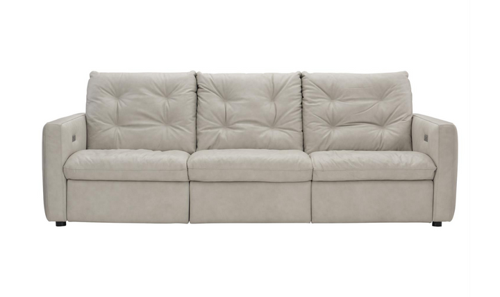 Bernhardt Kaya 3-Seater Leather Power Motion Sofa with USB Port