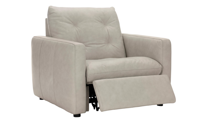 Bernhardt Kaya Leather Upholstered Power Motion Chair with USB Ports-Jennifer Furniture